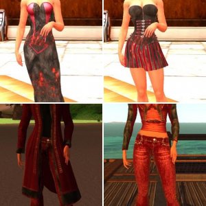 My Clothes With Longu Texture and Burgundy