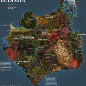Eudoria TP/Outpost Run Map