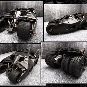 Batmobile   The Tumbler Street By Artist Tortured