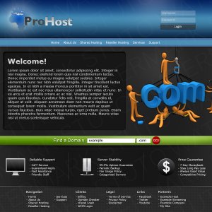 Web Host Layout