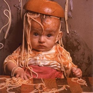 baby w spaghetti mess 498794