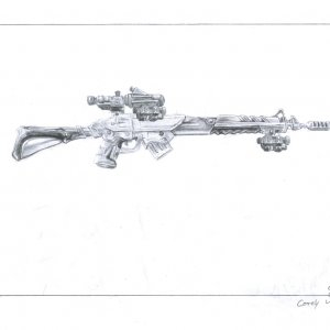 Camo Arms with attached attachments drawing by Onciest