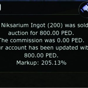 Niks sold 205%