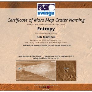 Entropy Mars Crater