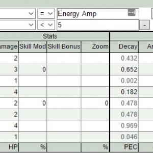 Energy Amps adding between +1 to +4pts dmg