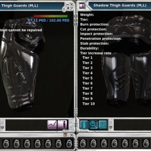 Shadow M Thigh Guards