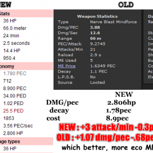 MFupgradeCHANGE compare old&new mindforce chip (same type)