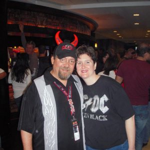 Me and the Mrs. at our 3rd AC/DC show!