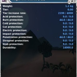 Аegis L armor stats