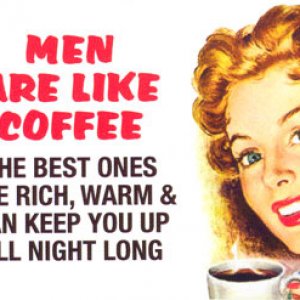Men = coffee
