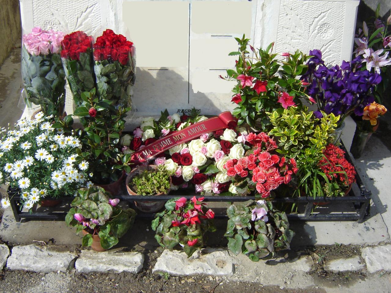 April 22nd 2010. The flowers for my beloved wife at her grave.