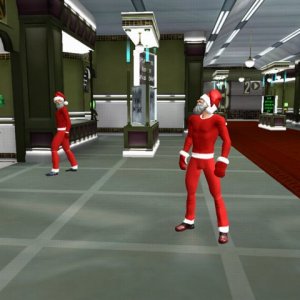 Dueling Santas