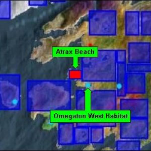Atrax Beach Map