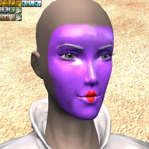 Purple Heart Makeup Mask