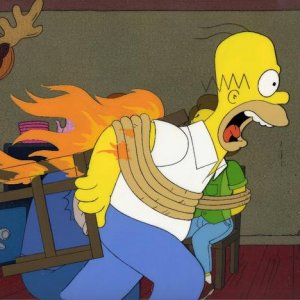Homer-flaming