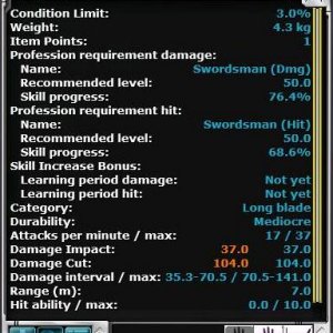 Umbranoid Warped Axe (stats)