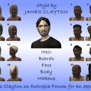 James Clayton Hair Styles 1-16