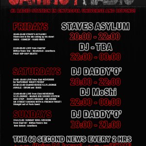 Jamhot Radio Rough Schedule Poster