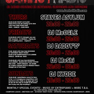 Jamhot Radio Schedule Poster Oct