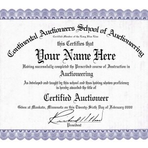 Auctioneering Diploma
