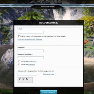 arkadia registration