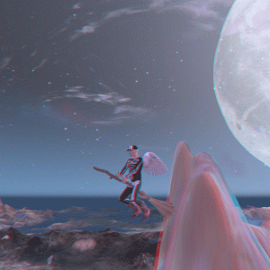 3D Broom Moon