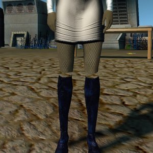 Black skirt with tiarak Foxy highs