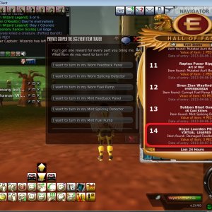 damaged feedback panel rare items hof