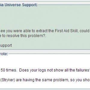 chip out error