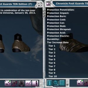 Chron TEN foot guards