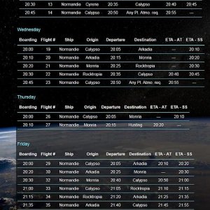 winter schedule 2013
