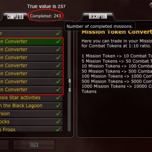 Mission Token Converter Bug