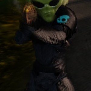 Green Alien Mask M