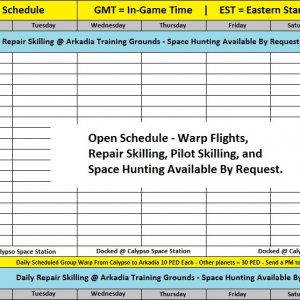 Starfinder XXIV Schedule