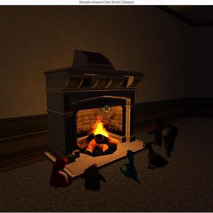 small fire place