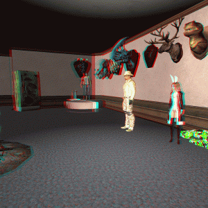 3D anaglyph apartment
