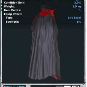 Vampiric Cloak of Lifesteal Male