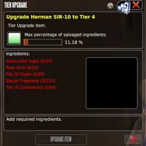Herman SIR-10 Tier 4 Ingredients