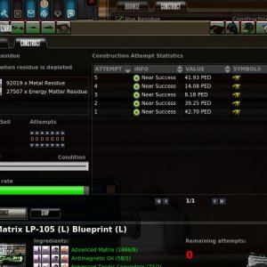 Failed LP-105 attempts