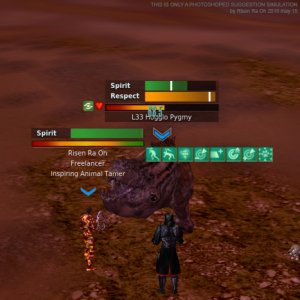 Spirit (on avatar) simulation for taming mobs