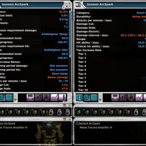 ArcSpark Tier 7 with Trauma VI info