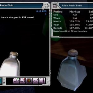 Alien resin fluid
