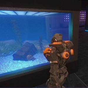Club Neverdie Fish Tank Display
