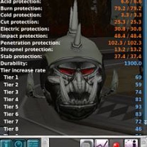 Lord Kraster Helmet, Unique (M) Tier 2 Stats