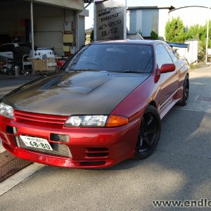 Wine Red R32 GT R Front