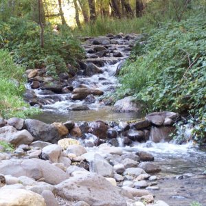 Oak Creek Canyon, down stream from where I like to flyfish (in training)