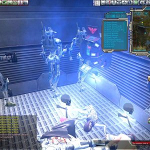 Hordes of robots at Fort Medusa. Check out that radar!