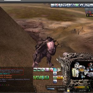 My fiance (Miri) and myself killing an Argo. - 70 PED