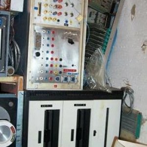 1965 LINC dual 8" floppy drives and homemade data collection box