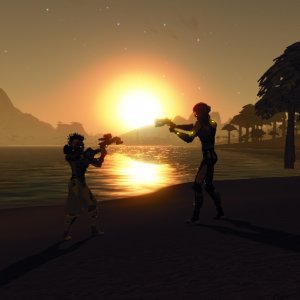 sunset duel
